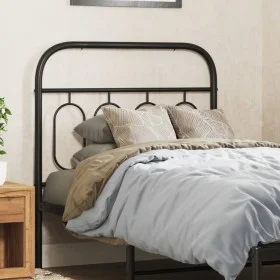 Schwarzes Metallkopfteil, 80 cm. von , Kopf- und Fußteile - Ref: Foro24-377144, Preis: 32,90 €, Rabatt: %