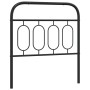 Schwarzes Metallkopfteil, 80 cm. von , Kopf- und Fußteile - Ref: Foro24-377144, Preis: 33,32 €, Rabatt: %