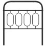 Schwarzes Metallkopfteil, 80 cm. von , Kopf- und Fußteile - Ref: Foro24-377144, Preis: 33,32 €, Rabatt: %