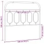 Cabecero de metal negro 100 cm de , Cabeceros y pies de cama - Ref: Foro24-377146, Precio: 38,08 €, Descuento: %