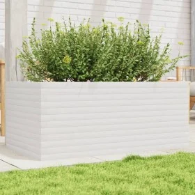 Solid white pine wood planter 110x60x46 cm by , Pots and planters - Ref: Foro24-3282460, Price: 192,79 €, Discount: %