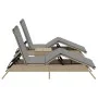 Liegestühle mit Tisch, 2 Stück, aus synthetischem Rattan in Beige. von , Liegen - Ref: Foro24-4002713, Preis: 273,00 €, Rabat...
