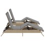 Liegestühle mit Tisch, 2 Stück, aus synthetischem Rattan in Beige. von , Liegen - Ref: Foro24-4002713, Preis: 277,91 €, Rabat...