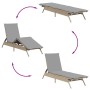 Liegestühle mit Tisch, 2 Stück, aus synthetischem Rattan in Beige. von , Liegen - Ref: Foro24-4002713, Preis: 277,91 €, Rabat...