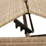 Liegestühle mit Tisch, 2 Stück, aus synthetischem Rattan in Beige. von , Liegen - Ref: Foro24-4002713, Preis: 273,00 €, Rabat...