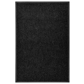 Schwarze waschbare Fußmatte 60x90 cm von vidaXL, Fußmatten - Ref: Foro24-323410, Preis: 41,73 €, Rabatt: %
