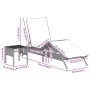 2 synthetic rattan sun loungers with a small table, brown color. by , Loungers - Ref: Foro24-4002711, Price: 273,00 €, Discou...