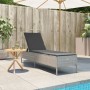 Tumbona con cojín ratán sintético gris claro de , Tumbonas - Ref: Foro24-4002724, Precio: 159,85 €, Descuento: %