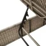 Liegestuhl mit hellem grauem synthetischem Rattan-Kissen. von , Liegen - Ref: Foro24-4002724, Preis: 156,39 €, Rabatt: %