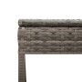 Liegestuhl mit Kissen und Beistelltisch aus grauem synthetischem Rattan von , Liegen - Ref: Foro24-4002730, Preis: 139,11 €, ...