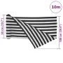 Gray anthracite and white HDPE privacy net 1x10 m 150 g/m² by , Umbrellas - Ref: Foro24-4003671, Price: 20,63 €, Discount: %