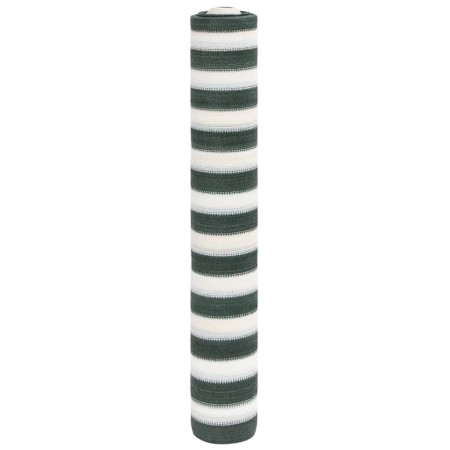 Grünes und weißes HDPE-Privatsphärennetz 1,8x25 m 75 g/m² von , Sonnenschirme - Ref: Foro24-4003717, Preis: 33,46 €, Rabatt: %