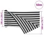 Anthracite grey and white HDPE privacy net 2x50 m 195 g/m² by , Umbrellas - Ref: Foro24-4003703, Price: 135,37 €, Discount: %