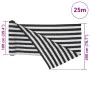 Anthracite grey and white HDPE privacy net 2x25 m 150 g/m² by , Umbrellas - Ref: Foro24-4003684, Price: 64,77 €, Discount: %