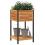 Blumenkasten mit massivem Akazienholzregal und Stahl 45x45x80 cm von , Töpfe und Pflanzgefäße - Ref: Foro24-367616, Preis: 90...