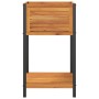 Blumenkasten mit massivem Akazienholzregal und Stahl 45x45x80 cm von , Töpfe und Pflanzgefäße - Ref: Foro24-367616, Preis: 90...