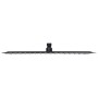 Cabezal ducha efecto lluvia acero inox cuadrado negro 40x30 cm de vidaXL, Cabezales de ducha - Ref: Foro24-147701, Precio: 29...