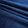 Cortinas opacas ganchos 2 pzas terciopelo azul oscuro 140x245cm