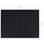 Cabezal ducha efecto lluvia acero inox cuadrado negro 40x30 cm de vidaXL, Cabezales de ducha - Ref: Foro24-147701, Precio: 29...