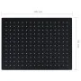 Cabezal ducha efecto lluvia acero inox cuadrado negro 40x30 cm de vidaXL, Cabezales de ducha - Ref: Foro24-147701, Precio: 41...