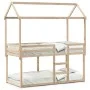 Bunk bed with solid pine wood roof 90x200 cm by , Beds and slatted bases - Ref: Foro24-3282119, Price: 239,53 €, Discount: %