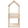 Cama litera con techo madera maciza de pino 90x200 cm de , Camas y somieres - Ref: Foro24-3282119, Precio: 239,53 €, Descuent...