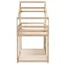 Bunk bed with solid pine wood roof 90x200 cm by , Beds and slatted bases - Ref: Foro24-3281970, Price: 230,41 €, Discount: %