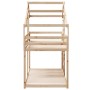 Litera con techo madera maciza de pino 90x200 cm de , Camas y somieres - Ref: Foro24-3281970, Precio: 230,06 €, Descuento: %