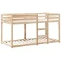 Bunk bed with solid pine wood roof 90x200 cm by , Beds and slatted bases - Ref: Foro24-3281970, Price: 230,41 €, Discount: %
