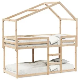 Etagenbett mit massivem Kieferndach 80x200 cm. von , Betten und Lattenroste - Ref: Foro24-3282041, Preis: 196,33 €, Rabatt: %