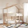Bunk bed with solid pine wood roof 80x200 cm by , Beds and slatted bases - Ref: Foro24-3282041, Price: 196,33 €, Discount: %