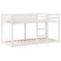 Cama litera con techo madera maciza de pino blanco 90x190 cm de , Camas y somieres - Ref: Foro24-3282048, Precio: 227,69 €, D...