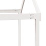 Hochbett mit weißem Massivholzdach aus Kiefer, weiß, 90x200 cm. von , Betten und Lattenroste - Ref: Foro24-3282133, Preis: 28...