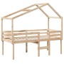 Hochbett mit massivem Kieferndach 80x200 cm von , Betten und Lattenroste - Ref: Foro24-3282055, Preis: 187,20 €, Rabatt: %