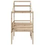 High bed with solid pine wood roof 80x200 cm by , Beds and slatted bases - Ref: Foro24-3282055, Price: 196,23 €, Discount: %