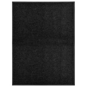 Schwarze waschbare Fußmatte 90x120 cm von vidaXL, Fußmatten - Ref: Foro24-323412, Preis: 54,93 €, Rabatt: %