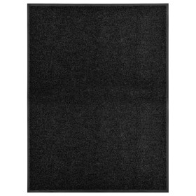 Schwarze waschbare Fußmatte 90x120 cm von vidaXL, Fußmatten - Ref: Foro24-323412, Preis: 56,06 €, Rabatt: %