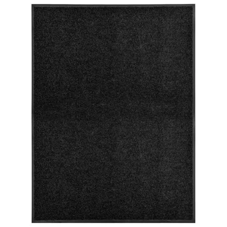 Schwarze waschbare Fußmatte 90x120 cm von vidaXL, Fußmatten - Ref: Foro24-323412, Preis: 54,93 €, Rabatt: %