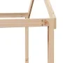 High bed with solid pine wood roof 90x190 cm by , Beds and slatted bases - Ref: Foro24-3282138, Price: 216,26 €, Discount: %
