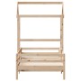 Bed frame with solid pine wood roof structure 90x190 cm by , Beds and slatted bases - Ref: Foro24-3282165, Price: 187,22 €, D...