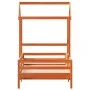 Bed frame with solid pine wood roof in brown, 90x190 cm. by , Beds and slatted bases - Ref: Foro24-3282167, Price: 189,26 €, ...
