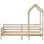 Sofá cama con techo madera maciza de pino 90x200 cm de , Camas y somieres - Ref: Foro24-3282202, Precio: 164,63 €, Descuento: %