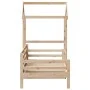 Sofá cama con techo madera maciza de pino 90x200 cm de , Camas y somieres - Ref: Foro24-3282202, Precio: 164,63 €, Descuento: %