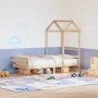 Sofa bed with solid pine wood roof 90x200 cm by , Beds and slatted bases - Ref: Foro24-3282190, Price: 160,17 €, Discount: %