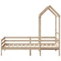 Sofa bed with solid pine wood roof 90x200 cm by , Beds and slatted bases - Ref: Foro24-3282190, Price: 162,27 €, Discount: %