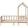 Sofa bed with solid pine wood roof 90x190 cm by , Beds and slatted bases - Ref: Foro24-3282214, Price: 166,06 €, Discount: %