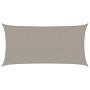 Rectangular light gray HDPE sail shade 160 g/m² 3x6 m by , Umbrellas - Ref: Foro24-4001987, Price: 41,62 €, Discount: %