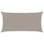 Rectangular light gray HDPE sail shade 160 g/m² 3x6 m by , Umbrellas - Ref: Foro24-4001987, Price: 42,93 €, Discount: %