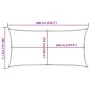Rectangular light gray HDPE sail shade 160 g/m² 3x6 m by , Umbrellas - Ref: Foro24-4001987, Price: 42,93 €, Discount: %