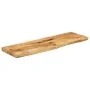 Solid mango wood natural edge table top 120x20x3.8 cm by , Table tops - Ref: Foro24-370374, Price: 48,81 €, Discount: %